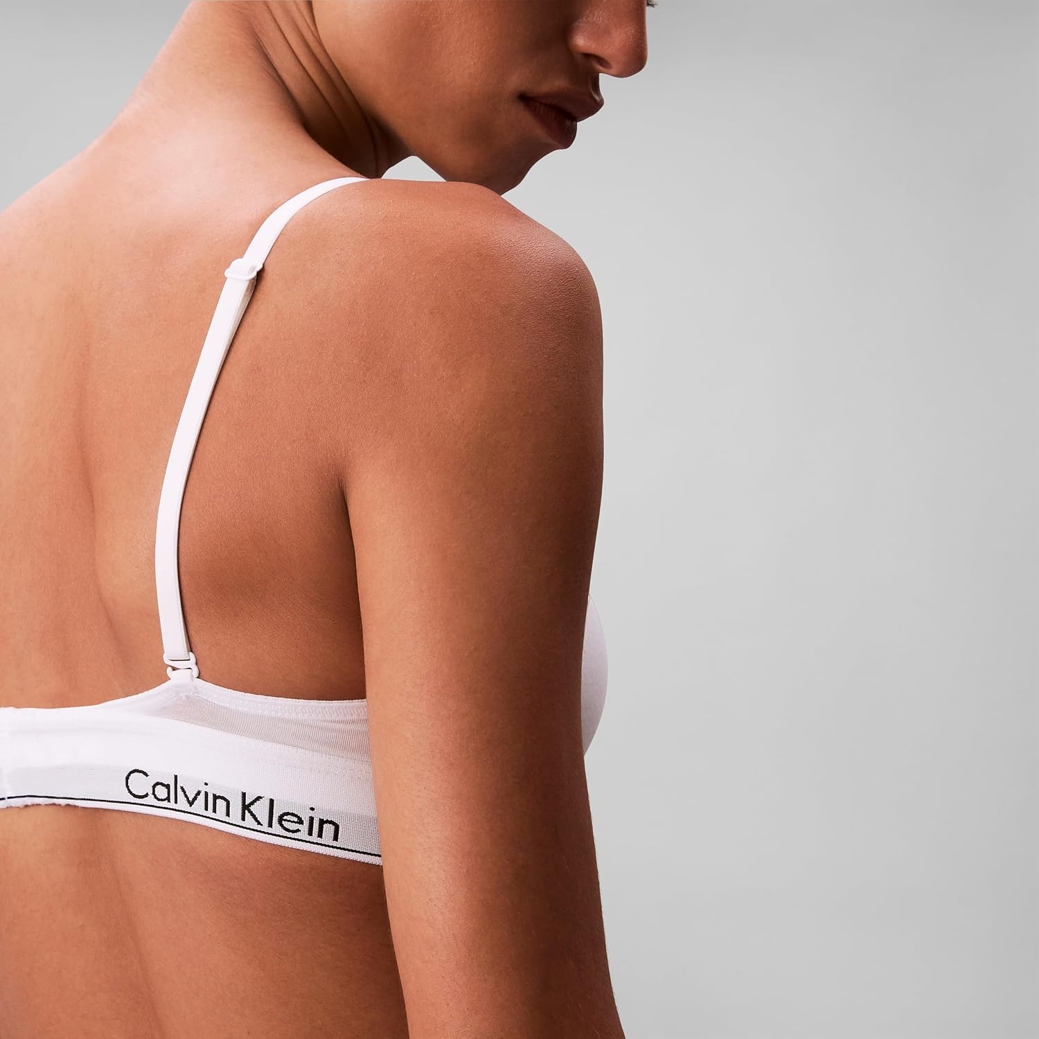 image:imageIcon Cotton Modal Lightly Lined Triangle BraletteWhite