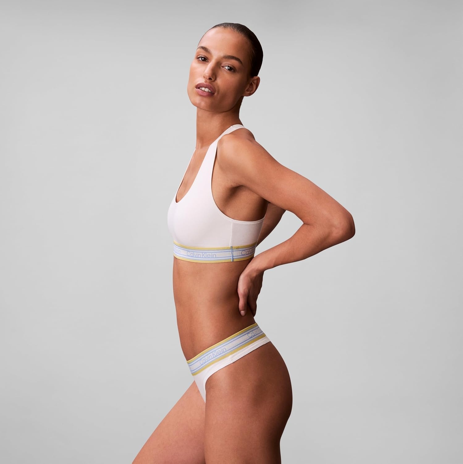 image:imageIcon Cotton Modal Unlined BraletteTofu Retro Stripe