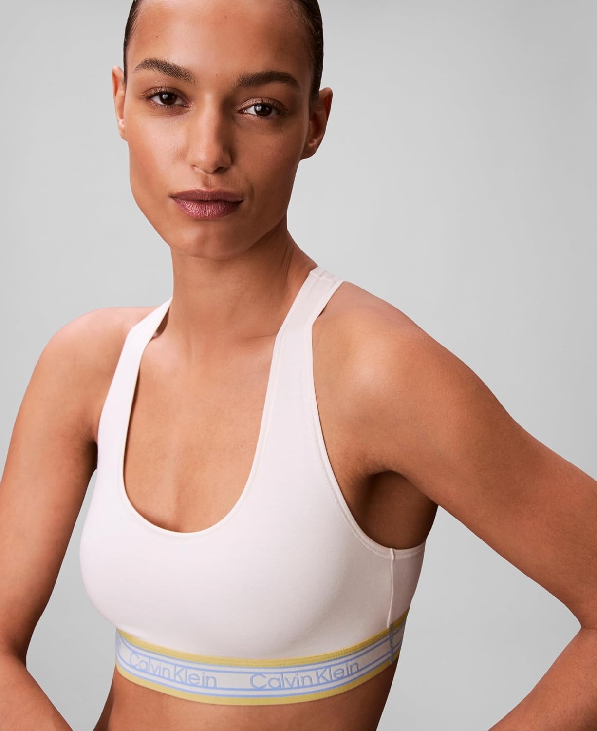 image:imageIcon Cotton Modal Unlined BraletteTofu Retro Stripe