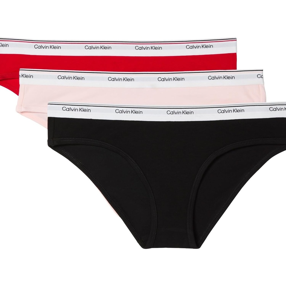 image:imageCalvin Klein Balance Cotton Stretch Bikini Panties 3 PackBlackNymphs ThighObsess