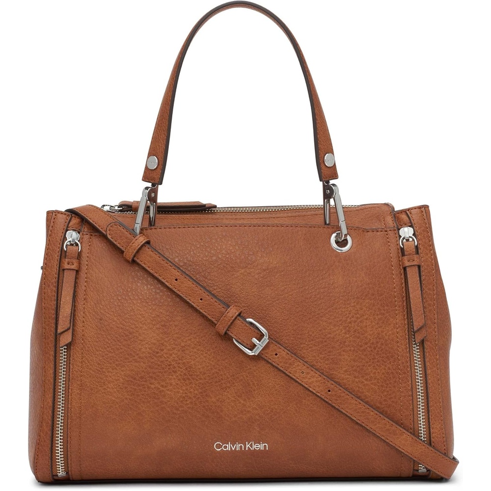 image:imageCalvin Klein Bubble Lamb Novelty Organization SatchelCaramel Mix