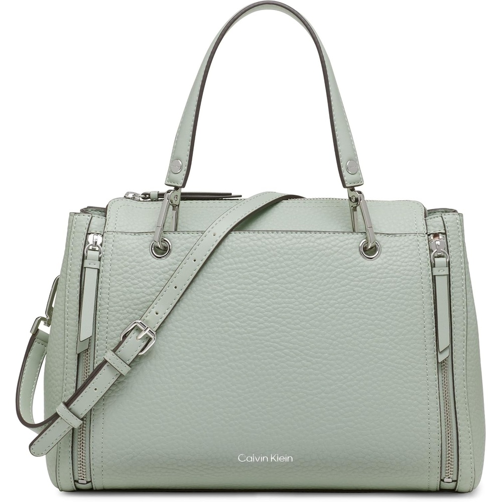 image:imageCalvin Klein Bubble Lamb Novelty Organization SatchelDesert Sage
