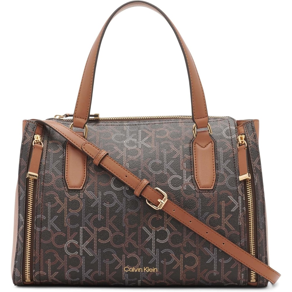 image:imageCalvin Klein Bubble Lamb Novelty Organization SatchelNeutral Multi Logo