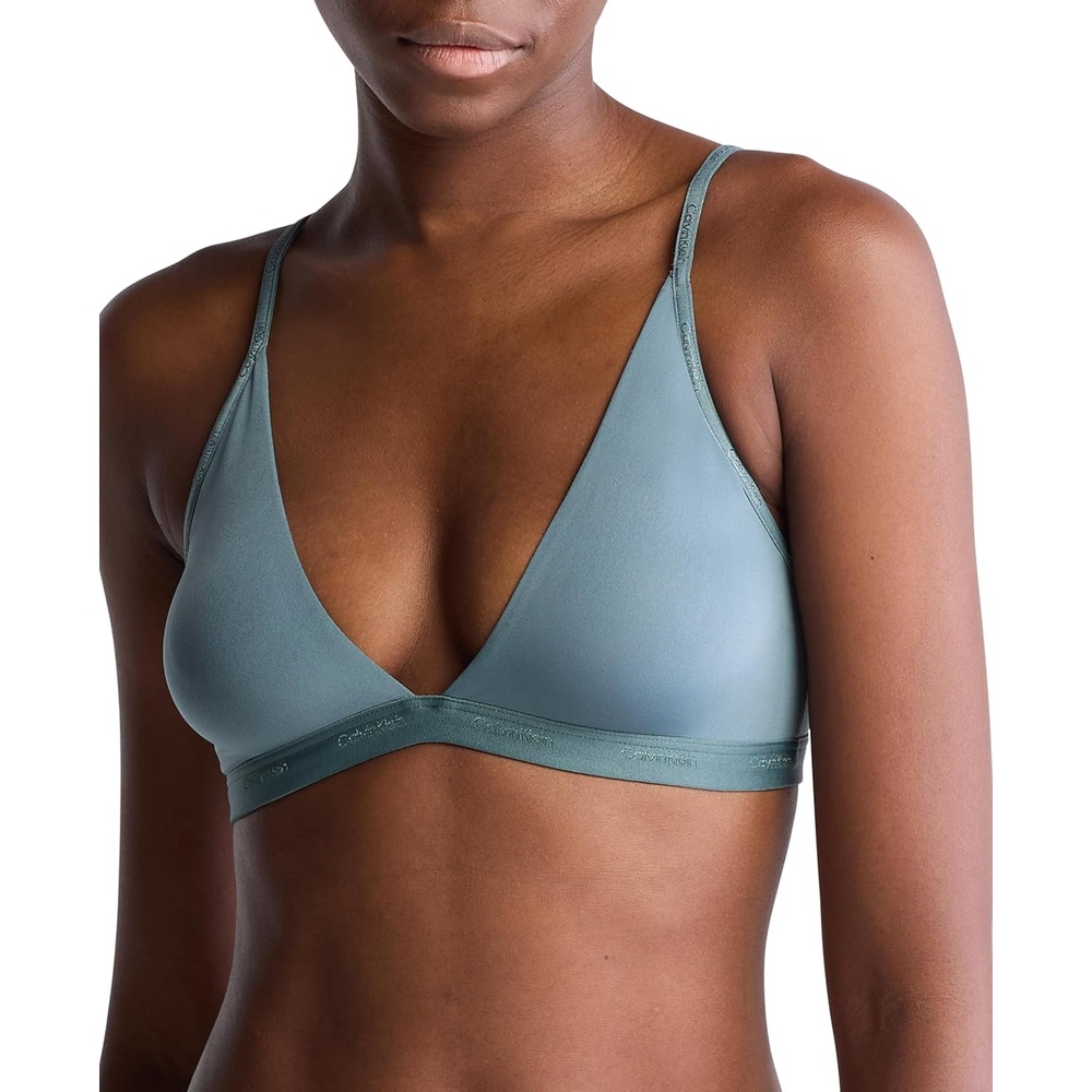 image:imageCalvin Klein Form to Body Lightly Lined Triangle BraletteBlue Performance