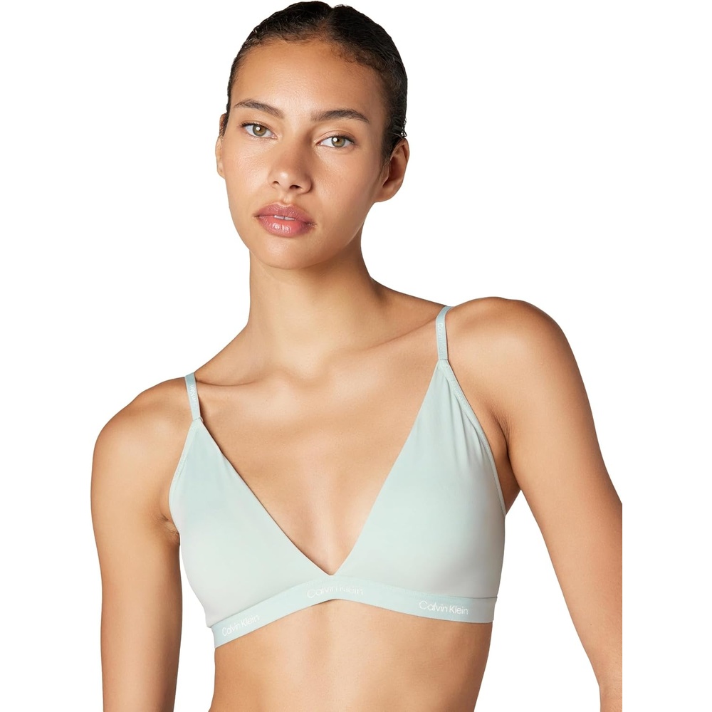 image:imageCalvin Klein Form to Body Lightly Lined Triangle BraletteSky Gray