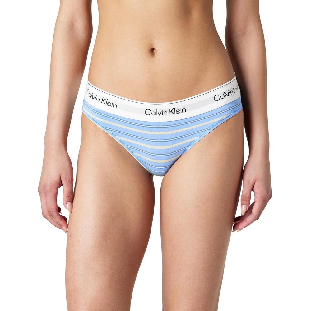 image:imageCalvin Klein Icon Cotton Modal BikiniPulse Stripe Blue Descent