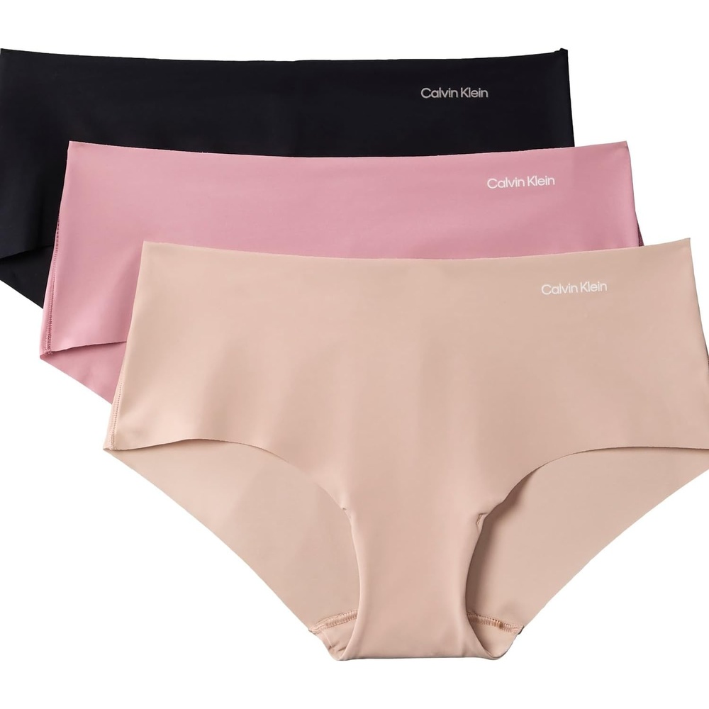 image:imageCalvin Klein Invisibles Hipster Multipack PantyBlack Cedar Soft Mauve