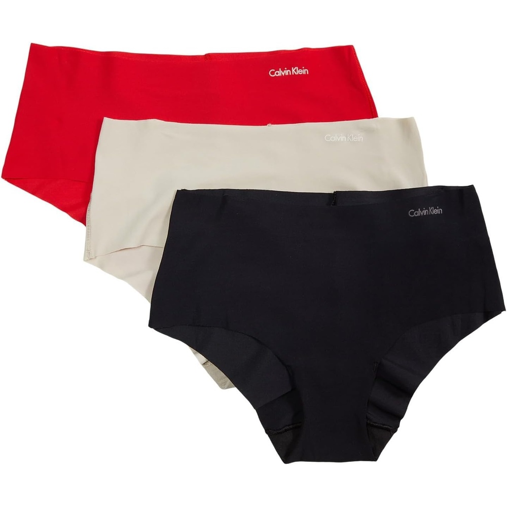 image:imageCalvin Klein Invisibles Hipster Multipack PantyRougePeyoteBlack