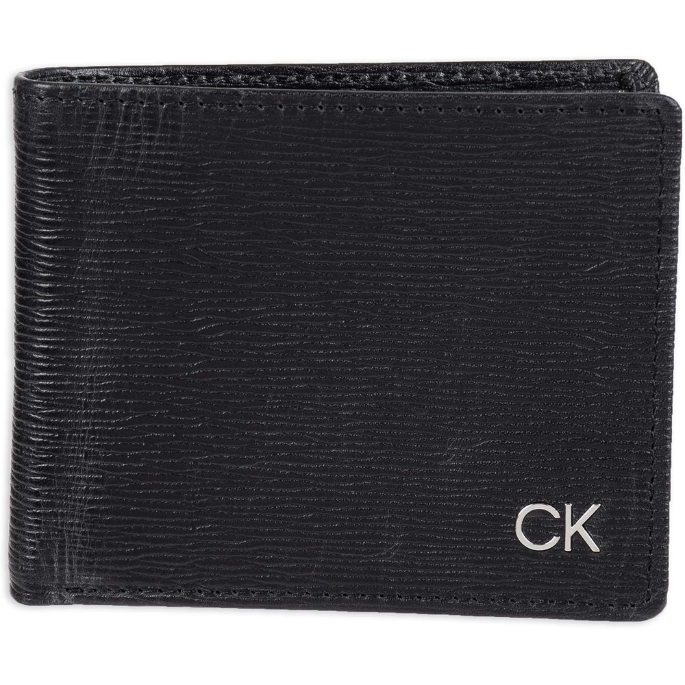 image:imageCalvin Klein Mens RFID Leather Minimalist Bifold Wallet with Multiple Card Slots and ID WindowBlack Slimfold