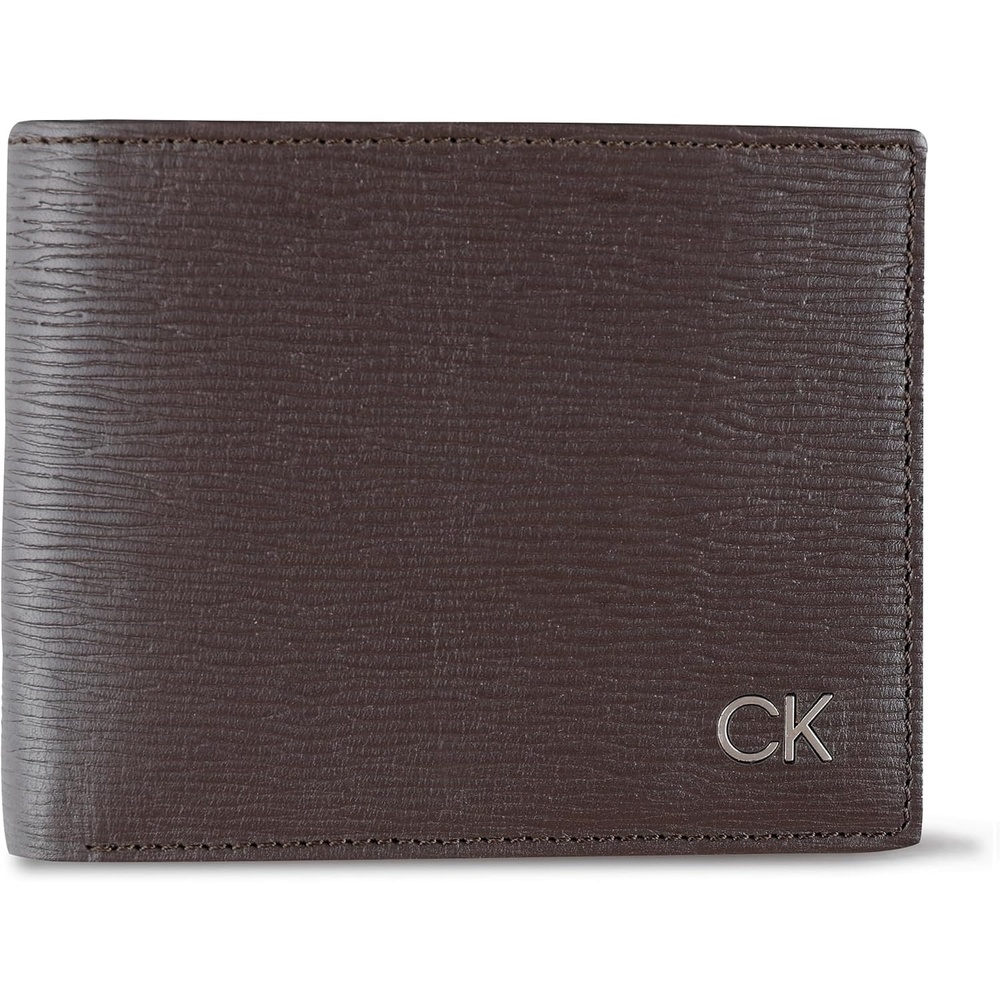 image:imageCalvin Klein Mens RFID Leather Minimalist Bifold Wallet with Multiple Card Slots and ID WindowBrown River Print