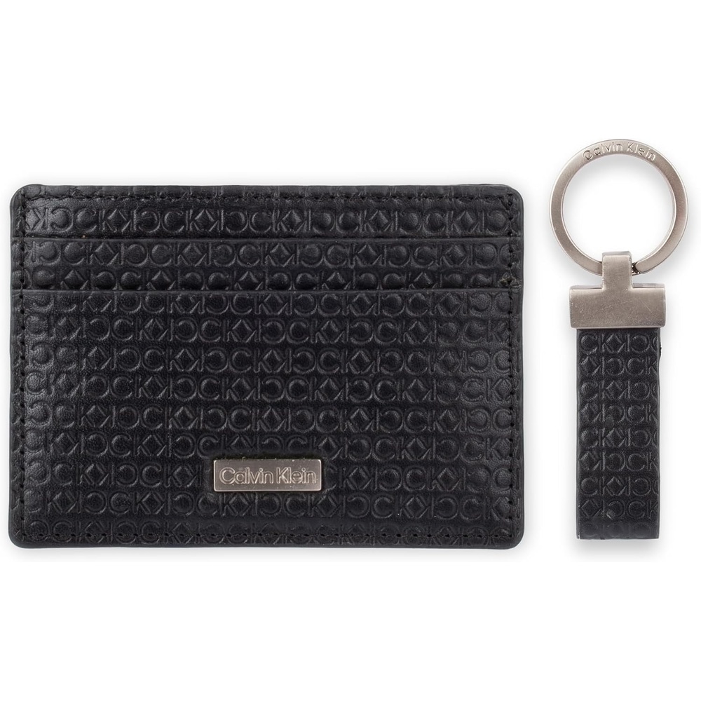 image:imageCalvin Klein Mens Wallet SetsMinimalist Bifold and Card CasesBlack  Card Case