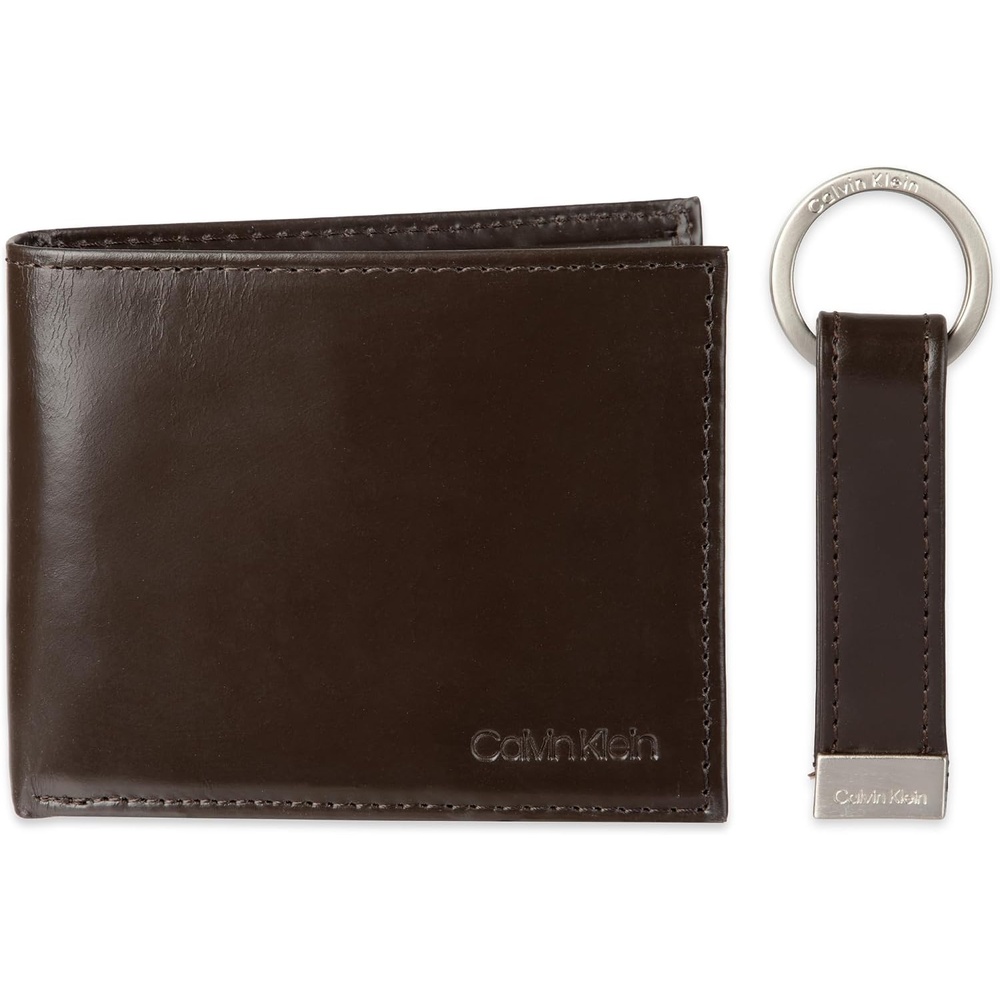 image:imageCalvin Klein Mens Wallet SetsMinimalist Bifold and Card CasesBrown  Bifold