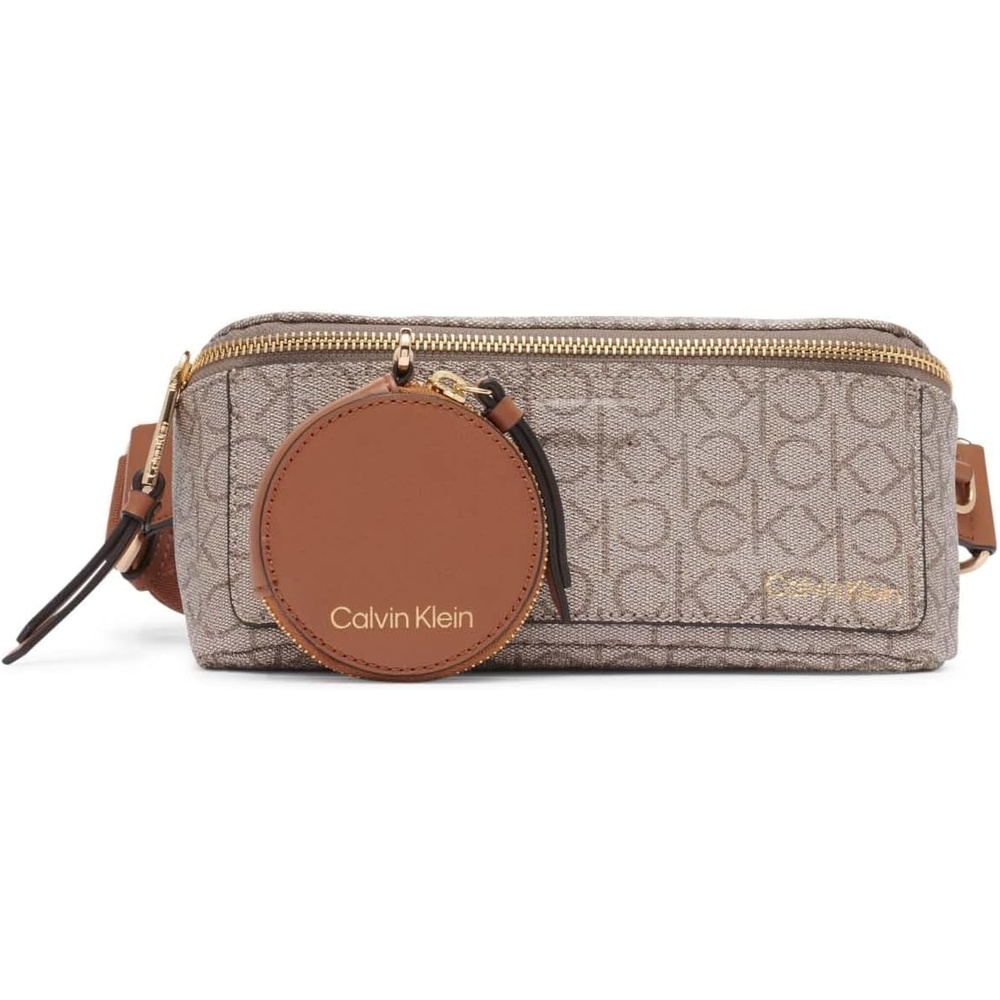 image:imageCalvin Klein Millie Novelty BeltAlmondTaupeCaramel
