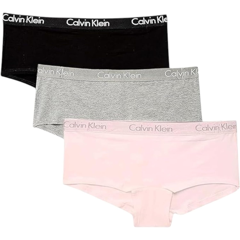 image:imageCalvin Klein Motive Cotton Boyshort Panties 3 PackBlackqp2351003G