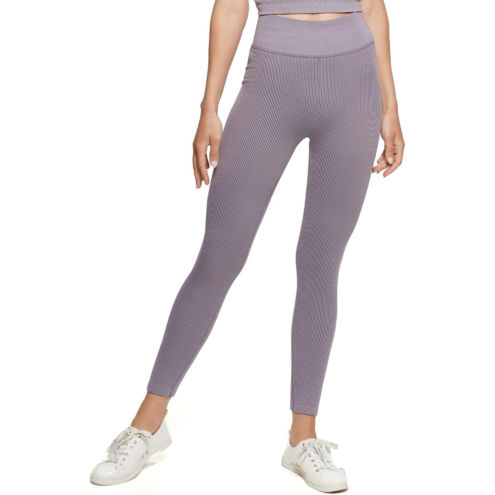 image:imageCalvin Klein Performance Womens Thin Rib High Waist 78 Length TightSmoky Lilac