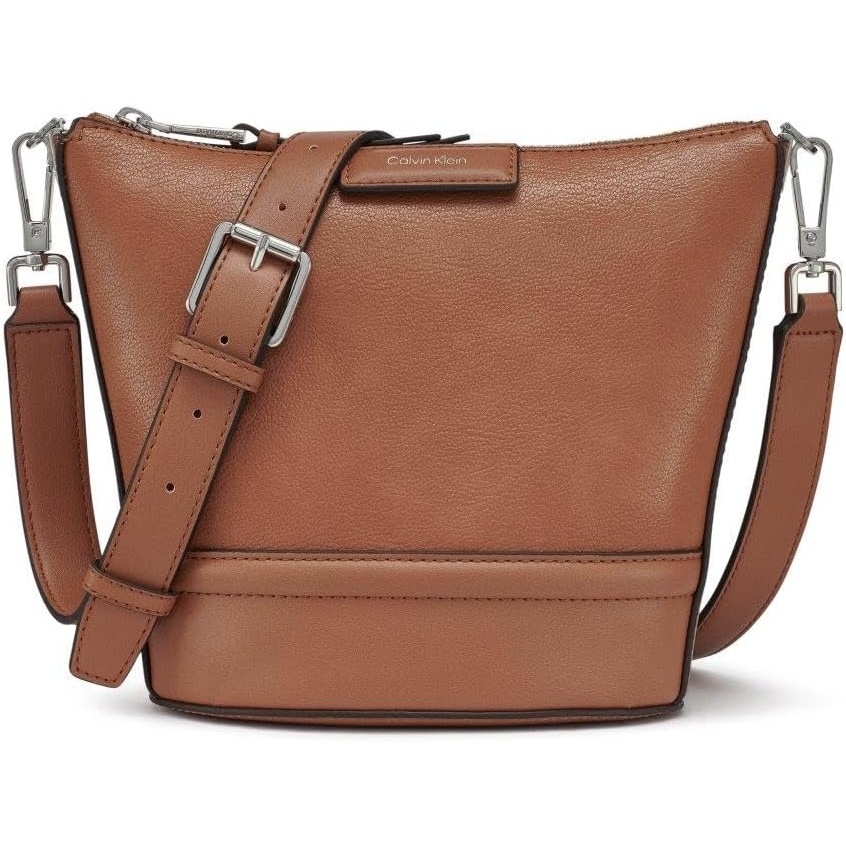 image:imageCalvin Klein Womens Ash NorthSouth CrossbodyCaramel