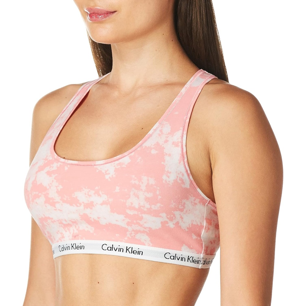 image:imageCalvin Klein Womens Carousel Logo BraletteMorongo Clouds  Tickled Pink