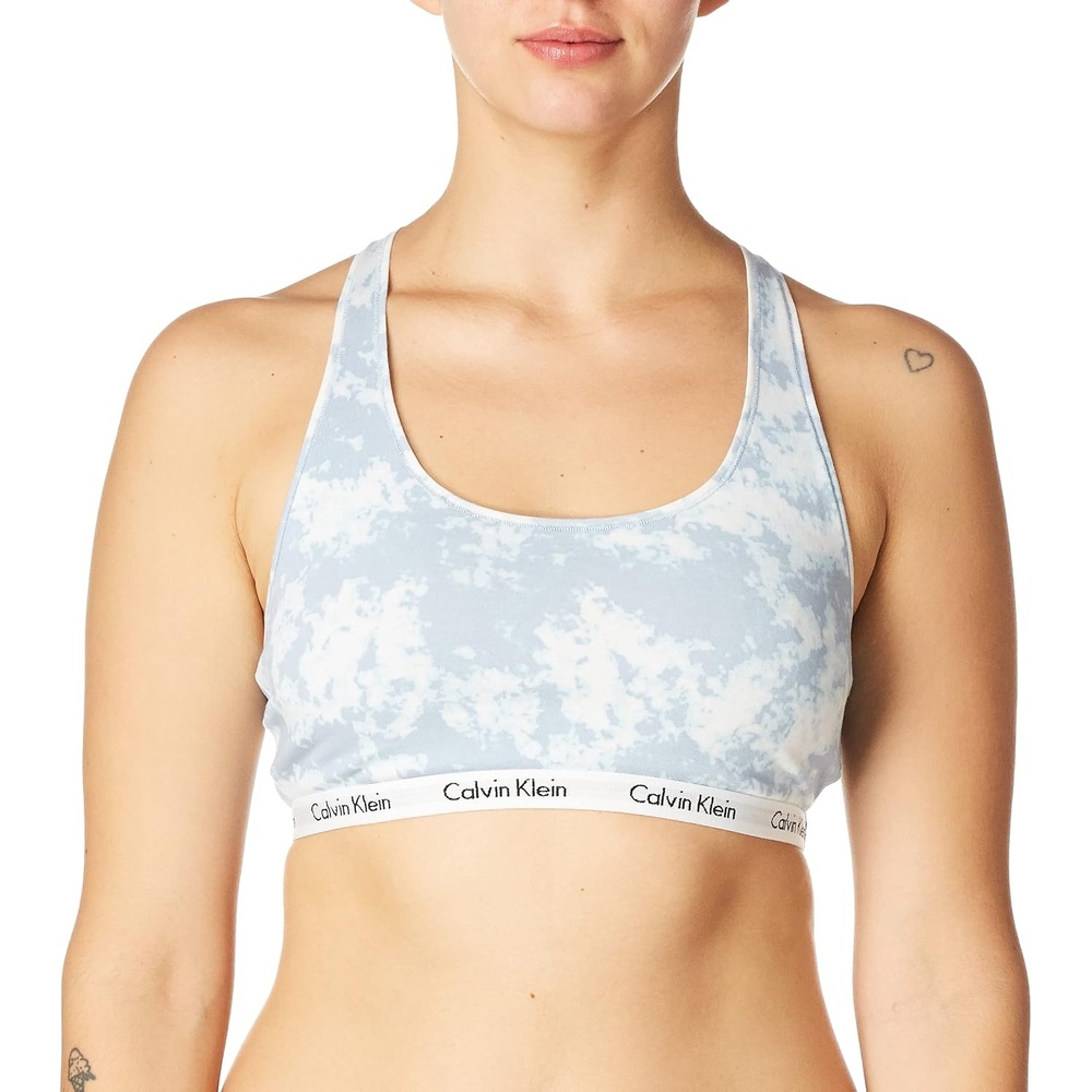 image:imageCalvin Klein Womens Carousel Logo BraletteMorongo Clouds Blue Fog