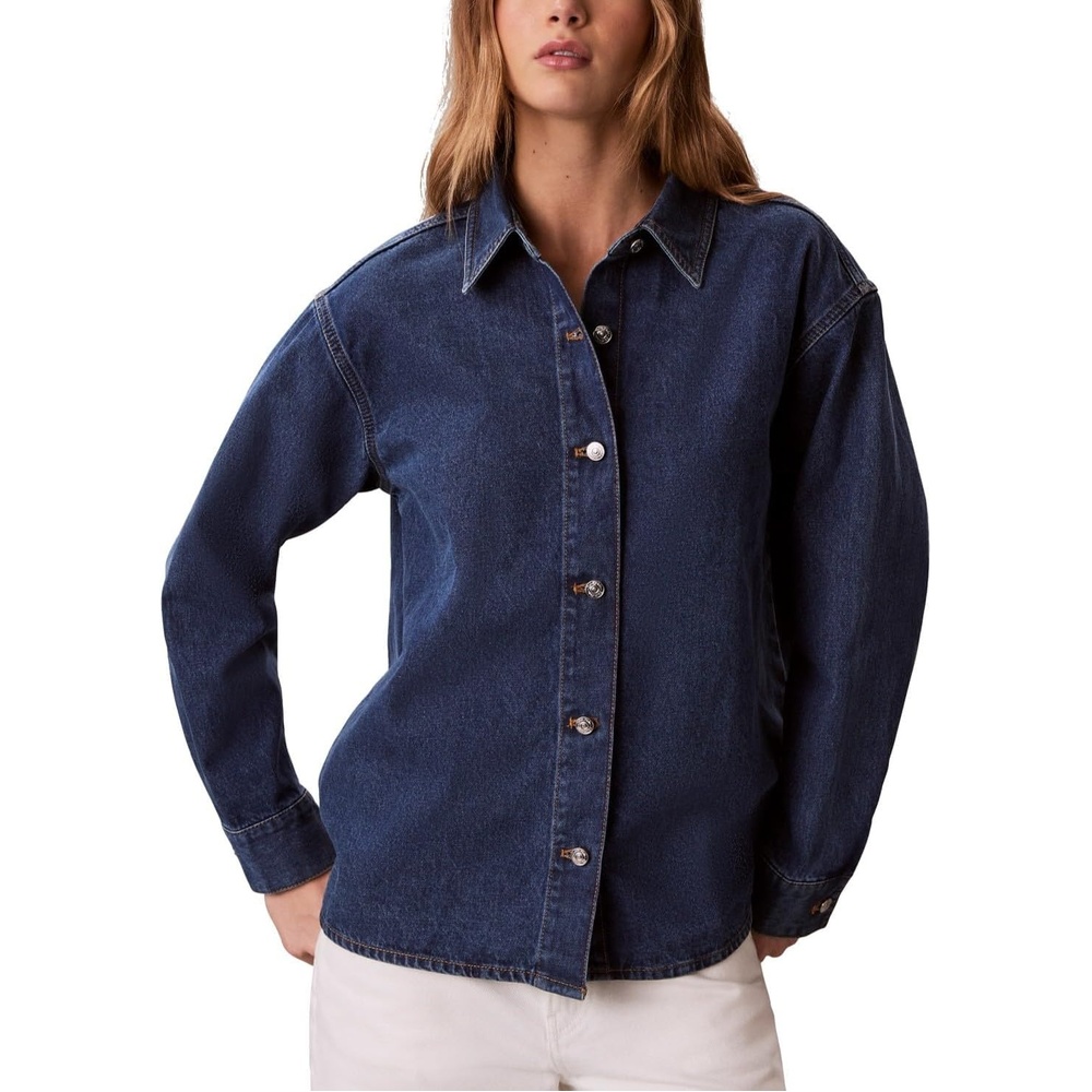 image:imageCalvin Klein Womens Denim Shirt JacketStorm Blue