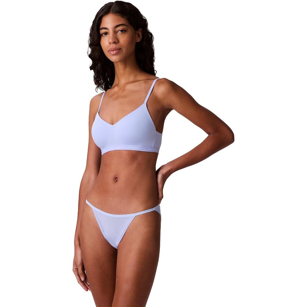 image:imageCalvin Klein Womens Ideal Micro Low Rise String BikiniSaltwater