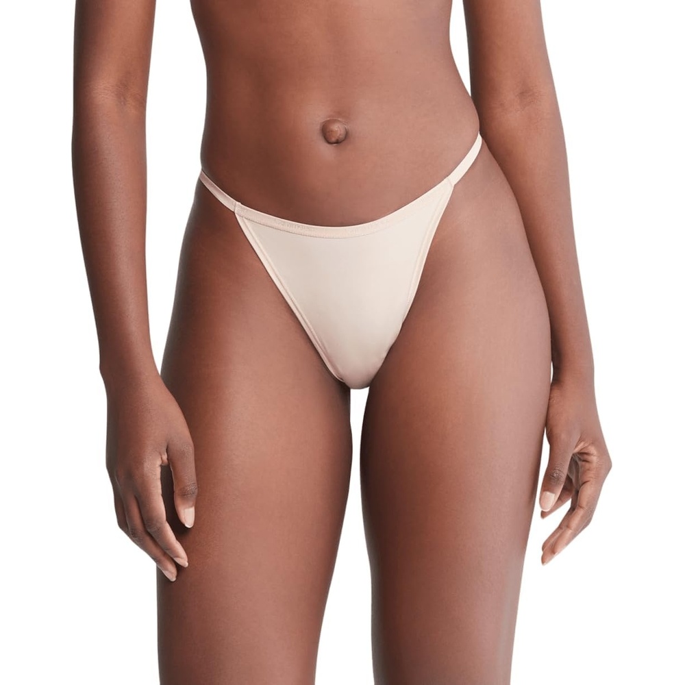 image:imageCalvin Klein Womens Ideal Micro Low Rise String ThongCedar