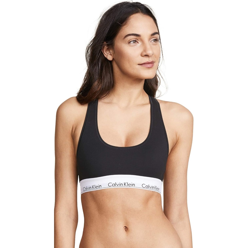 image:imageCalvin Klein Womens Modern Cotton Unlined Wireless BraletteBLACK