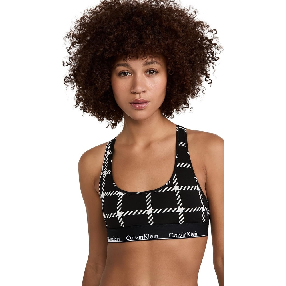 image:imageCalvin Klein Womens Modern Cotton Unlined Wireless BraletteMens Windowpaneblack