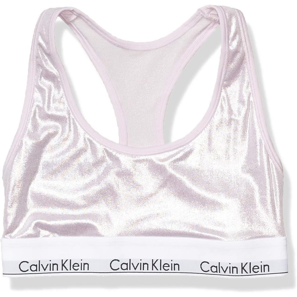 image:imageCalvin Klein Womens Modern Cotton Unlined Wireless BralettePink Wet Look