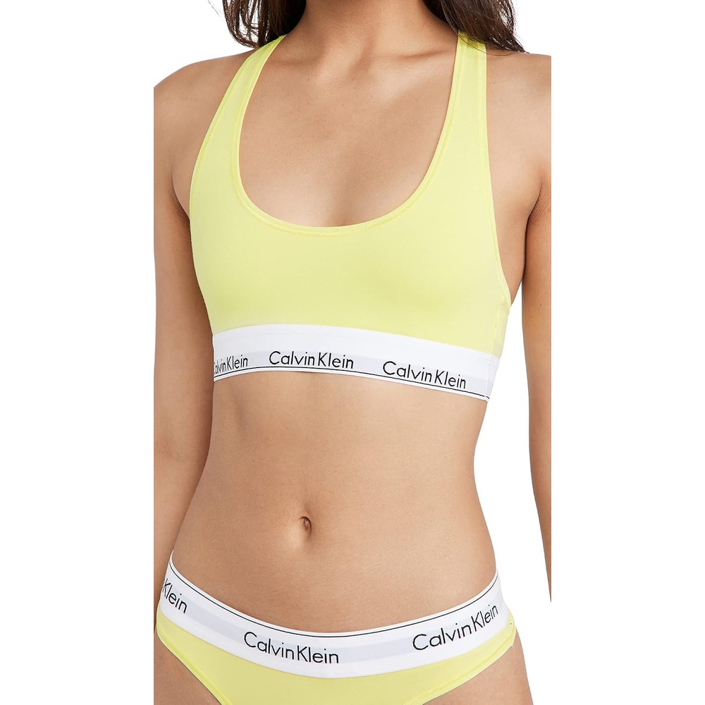image:imageCalvin Klein Womens Modern Cotton Unlined Wireless BralettePop Yellow