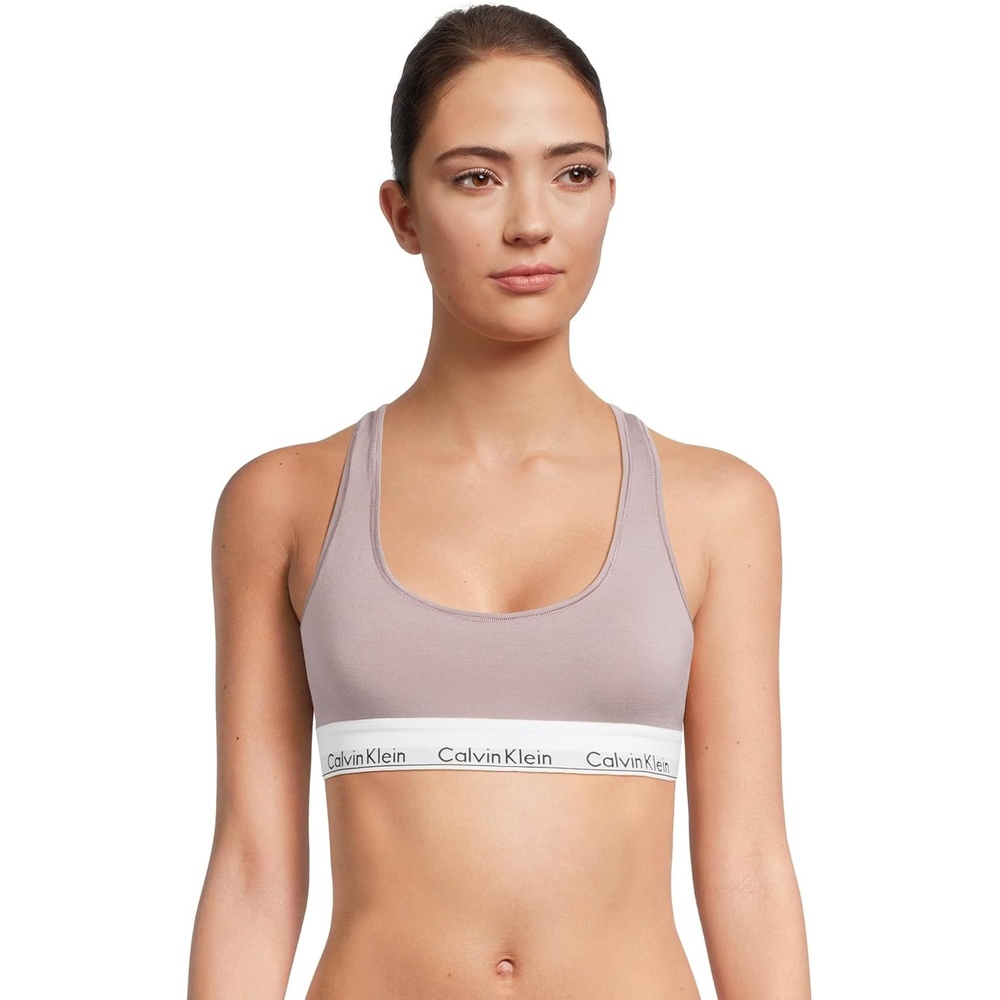 image:imageCalvin Klein Womens Modern Cotton Unlined Wireless BraletteSand Trap