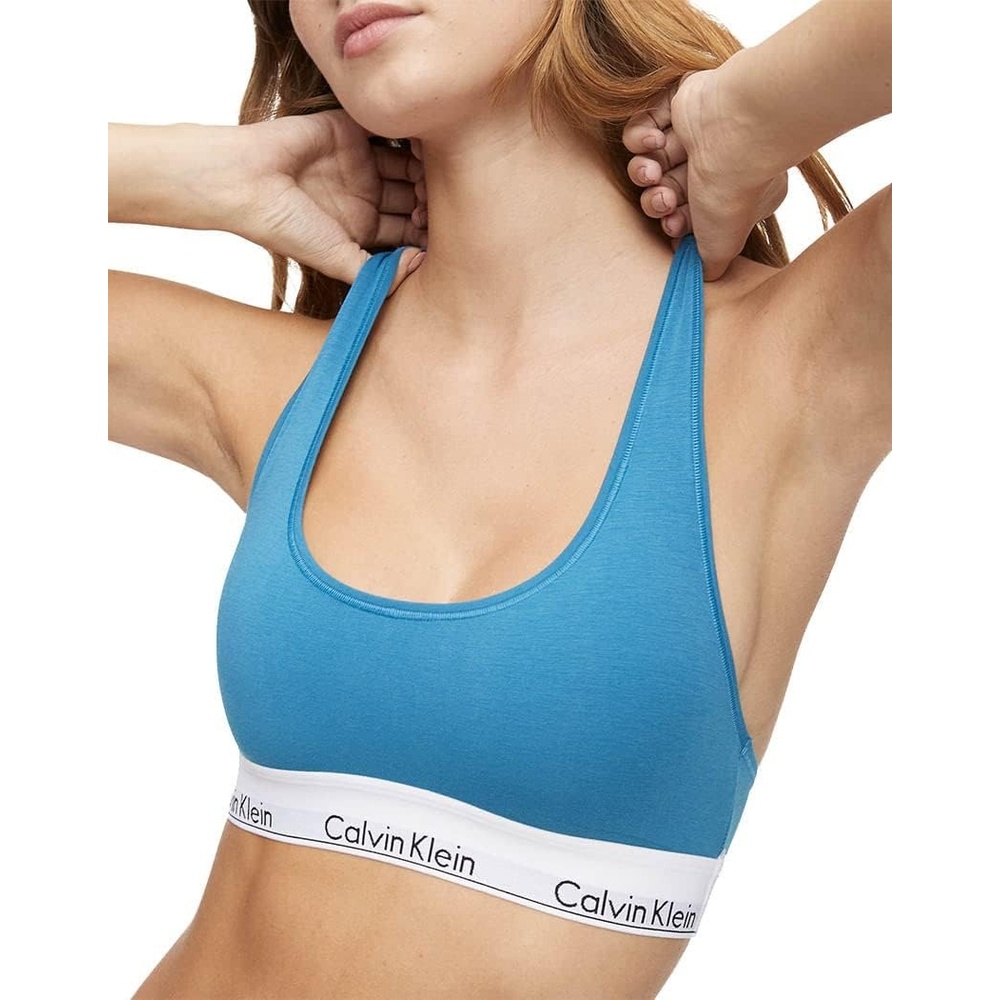 image:imageCalvin Klein Womens Modern Cotton Unlined Wireless BraletteTapestry Teal