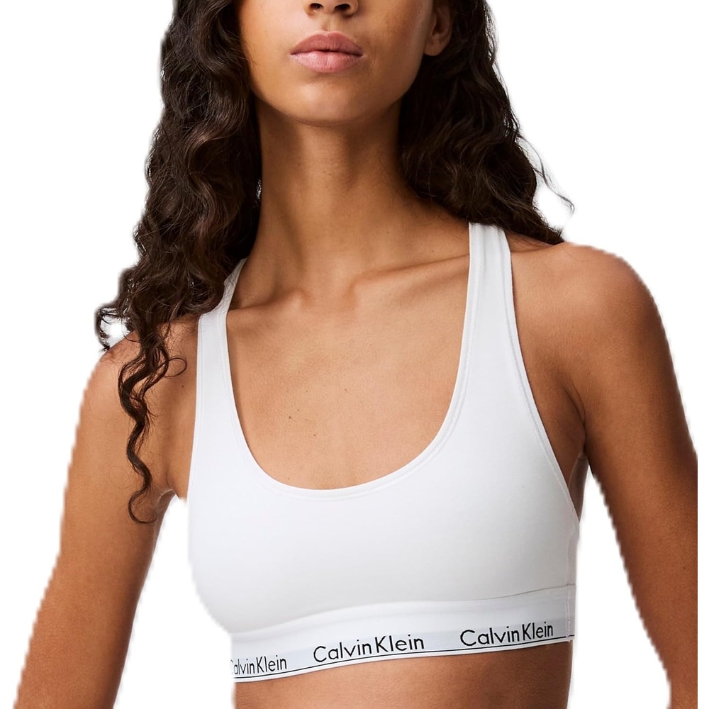 image:imageCalvin Klein Womens Modern Cotton Unlined Wireless BraletteWhite