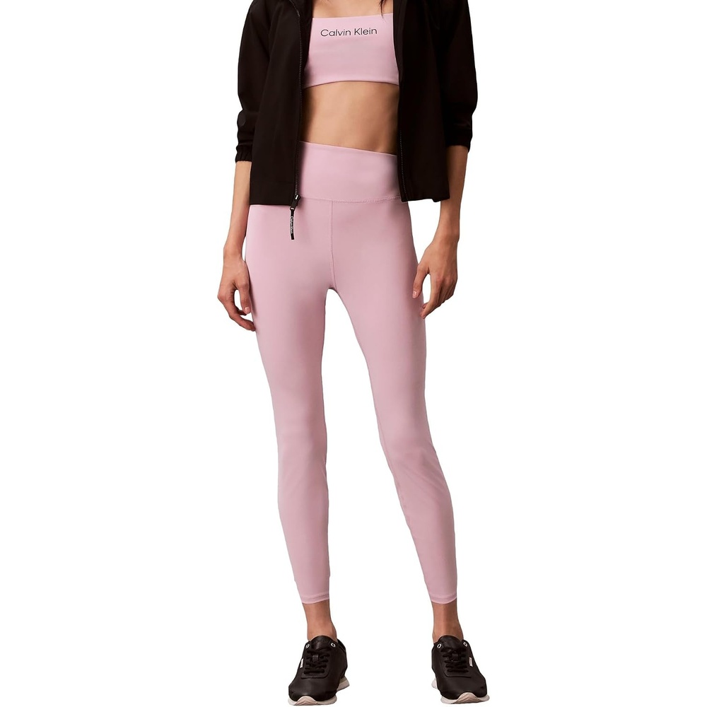image:imageCalvin Klein Womens Performance Logo High Rise 78 LeggingsFragrant Lilac