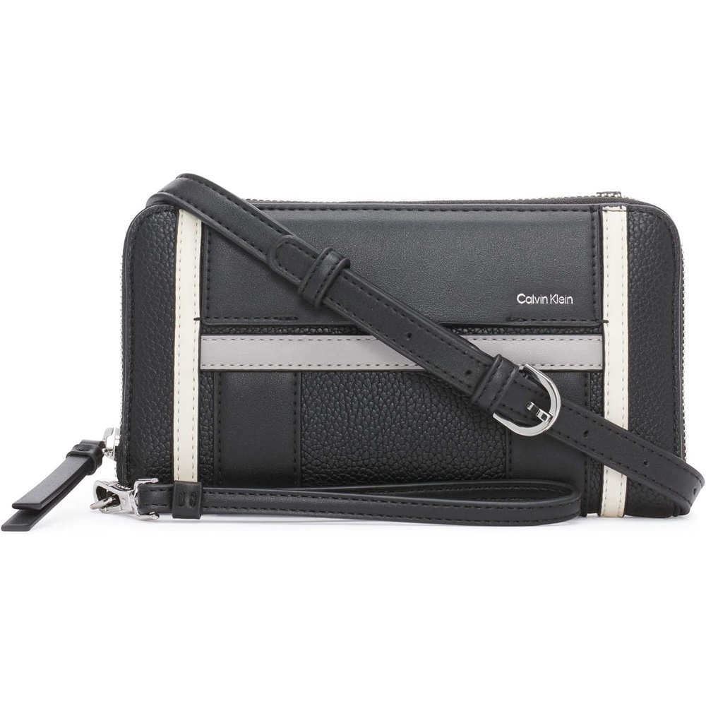 image:imageCalvin Klein Womens Sol Organizational Wallet on a String CrossbodyBlackStone Multi