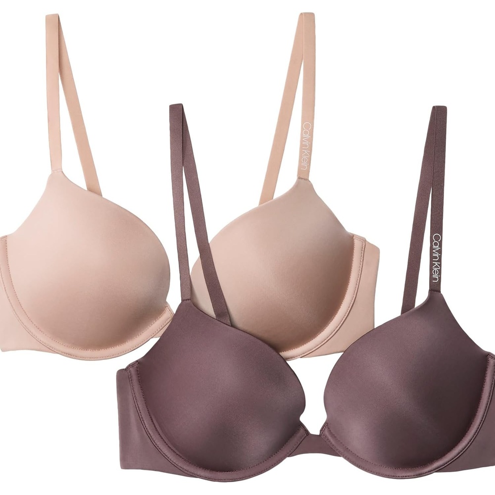 image:imagePure Micro Push Up Plunge Bra 2 PackCedarSparrow