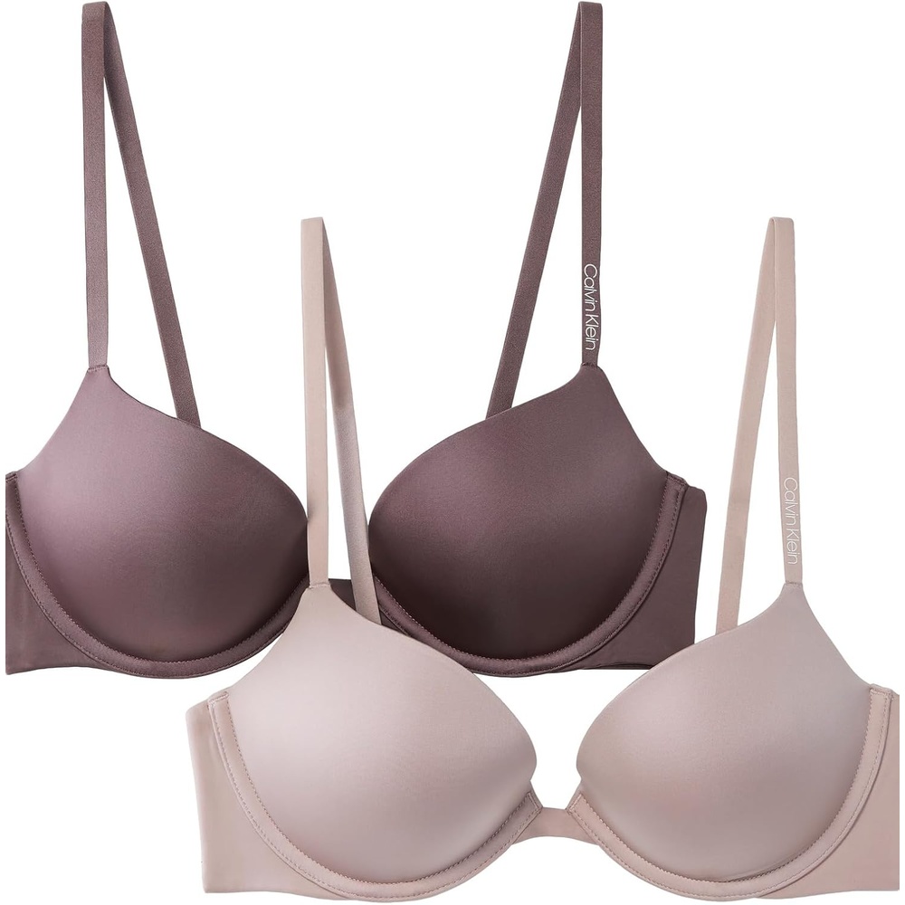 image:imagePure Micro Push Up Plunge Bra 2 PackFresh TaupeSparrow