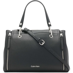 Calvin Klein Bubble Lamb Novelty Organization Satchel(Black/Silver)