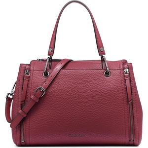 Calvin Klein Bubble Lamb Novelty Organization Satchel(Cabernet)