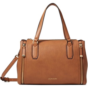 Calvin Klein Bubble Lamb Novelty Organization Satchel(Caramel)