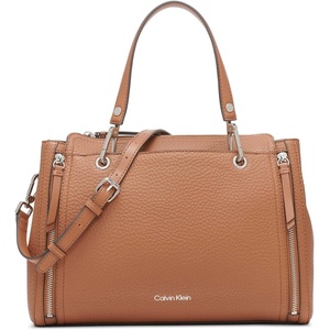Calvin Klein Bubble Lamb Novelty Organization Satchel(Core Caramel)