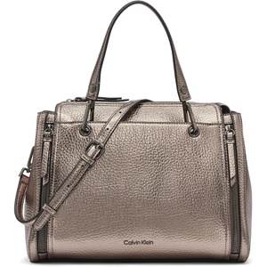 Calvin Klein Bubble Lamb Novelty Organization Satchel(Gunmetal)