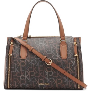 Calvin Klein Bubble Lamb Novelty Organization Satchel(Neutral Multi Logo)