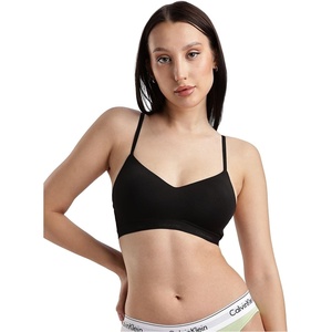 Calvin Klein Form to Body Lightly Lined Bralette(Black)