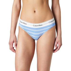 Calvin Klein Icon Cotton Modal Bikini(Pulse Stripe Blue Descent)