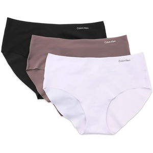 Calvin Klein Invisibles Hipster Multipack Panty(Black/Botanical Brown/Frosty Lilac)