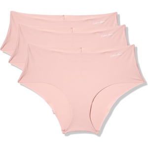 Calvin Klein Invisibles Hipster Multipack Panty(Subdued W. Ivory Logo (3))