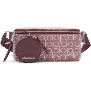 Calvin Klein Millie Novelty Belt(Rose Smoke/Eggplant Logo)