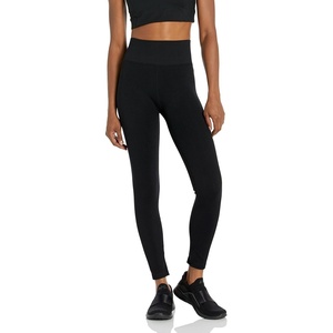 Calvin Klein Performance Womens Thin Rib High Waist 7/8 Length Tight(Black)