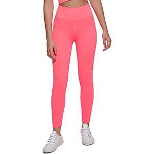 Calvin Klein Performance Womens Thin Rib High Waist 7/8 Length Tight(Energy)
