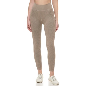 Calvin Klein Performance Womens Thin Rib High Waist 7/8 Length Tight(Moonrock)